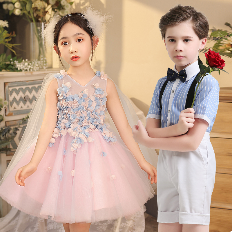 六一儿童演出服合唱礼服男女童蓬蓬纱裙幼儿园毕业诗歌朗诵表演服