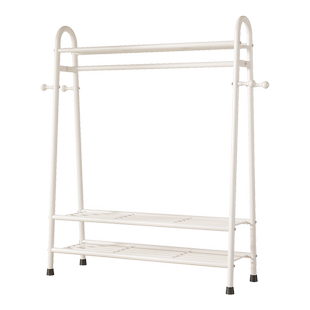 晾衣架落地家用卧室挂衣架室内阳台简易凉衣杆出租屋晒衣服储物架