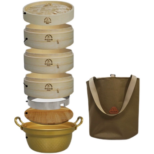 Sanfeng Out из сухого риса набор из продуктов для пикника для пикника на пару, бамбука, пароварчика паровара, пароварки, паровар, пароварки для пикника для пикника, багаж кухонный посуда, посуда