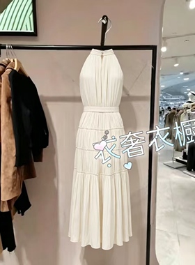 商场同款2026夏季新款多层褶皱裙摆无袖纯色连衣裙女32627A070-RT