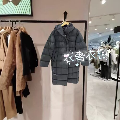 女装2025新款女装休闲连帽轻薄白鸭绒羽绒服123412014-FK