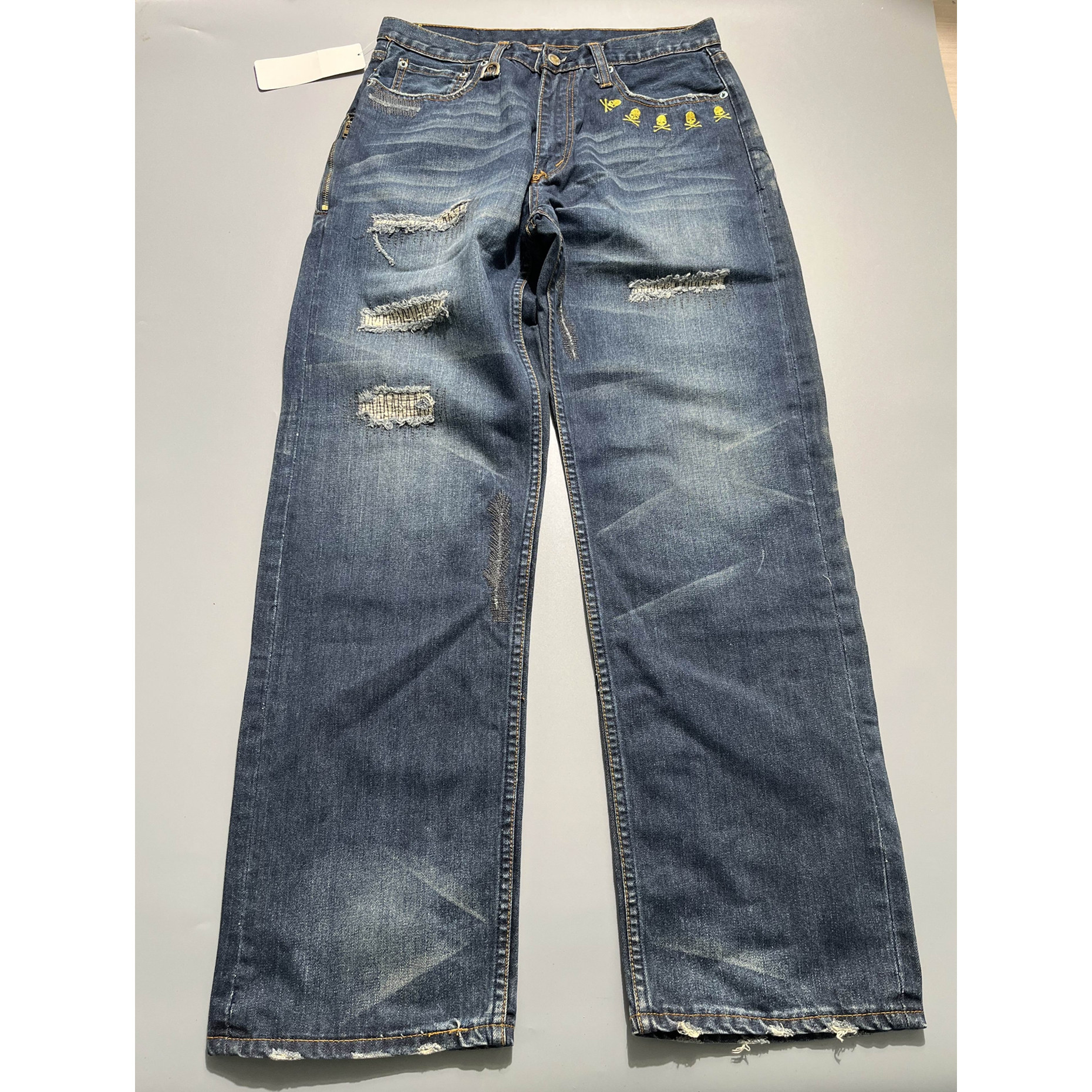 外贸牛仔裤男水洗牛仔裤男春季新款 牛仔裤重工 加厚牛仔裤f8