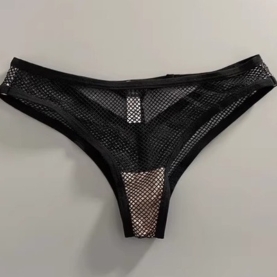 INCA**O意大利高奢性感网孔内裤性感豹纹丁字裤女个性腰内裤T裤