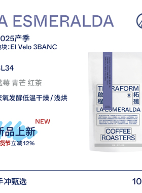 【Terraform】25产季 巴拿马翡翠庄园厌氧发酵低温干燥SL34咖啡豆