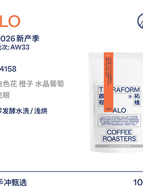 【Terraform】26新产季空运 ALO零发酵水洗AW33批次手冲咖啡豆