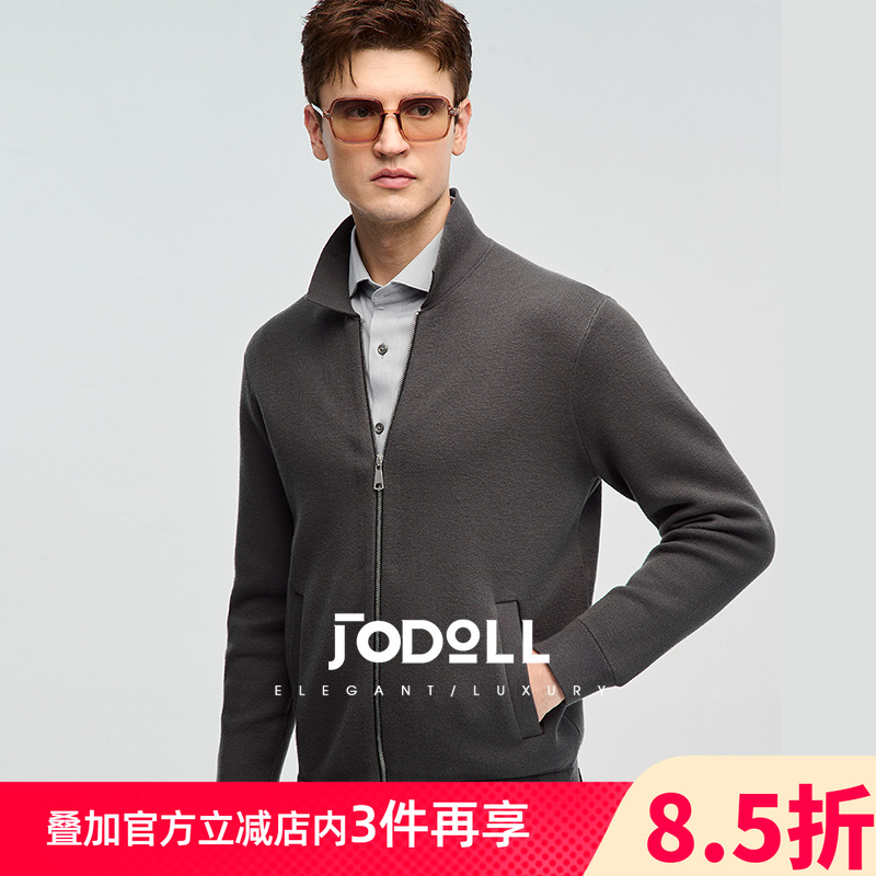 保暖针织衫JODOLL舒适百搭翻领