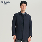 jodoll乔顿男士 可拆卸内胆 风衣商务通勤防风行政翻领外套
