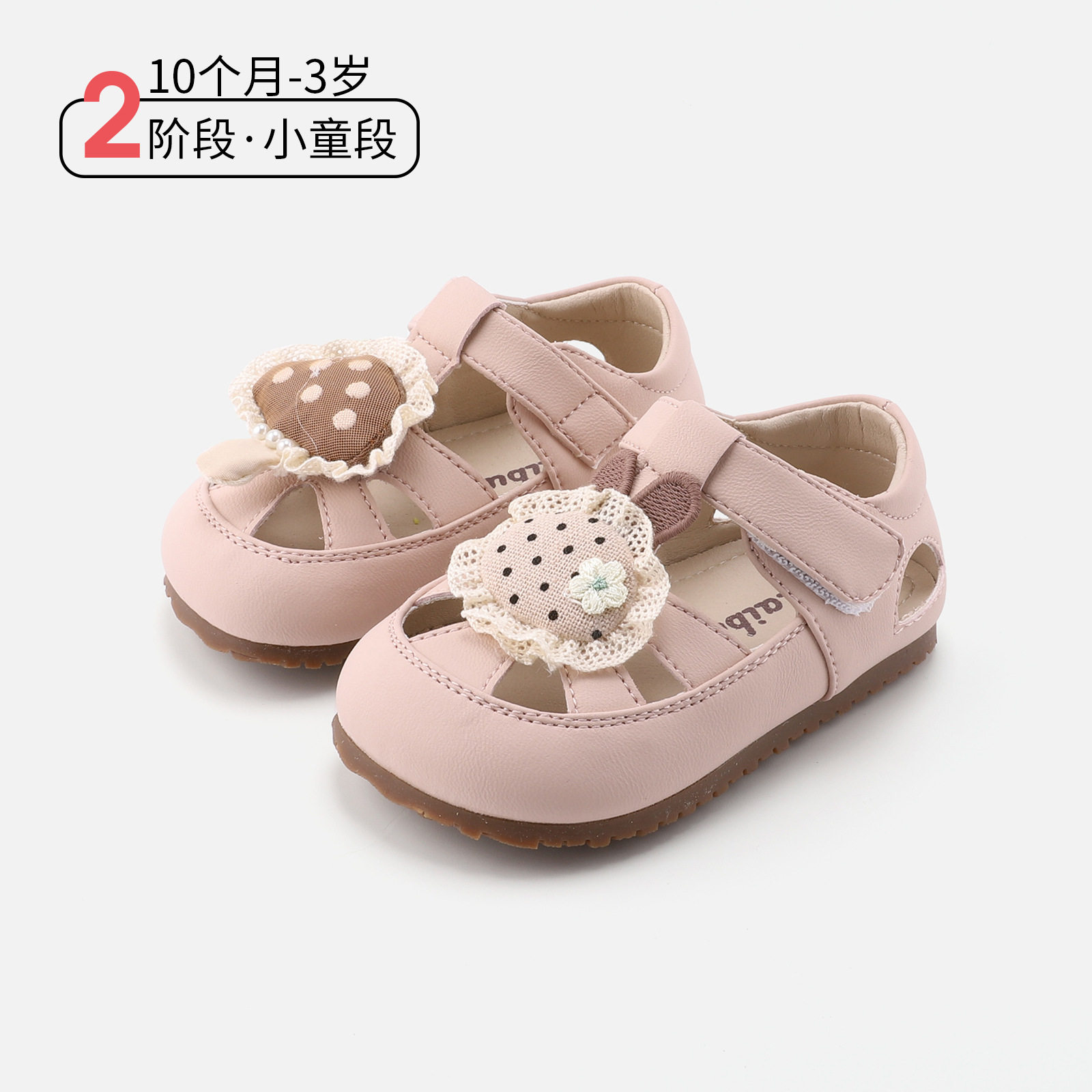 香港专柜正品女童防滑凉鞋10个月-3岁儿童春夏季软底小童鞋子潮流