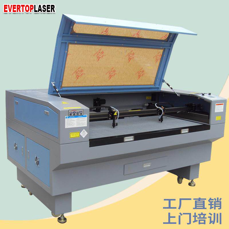 1480双头鞋材鞋面激光雕刻切割机皮革布料打孔镂花激光镭射机