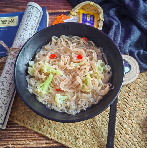 温州矾山肉燕面福州肉燕面手工新鲜燕丝美食小吃燕皮面云吞馄饨皮