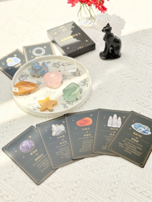 BOBO Magic独家设计聚会桌游情绪觉察互动亲子训练水晶天使神谕卡