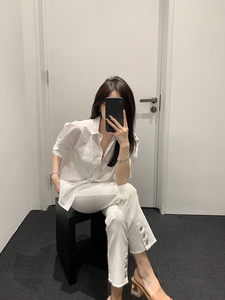 豆豆早安 穿上就是筷子腿 高弹修身显瘦小个子百搭休闲九分牛仔裤