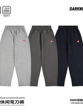 DK童装26春夏日系女男童弯刀运动裤卫裤儿童中大童宽松休闲长裤子