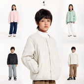 DK童装 25秋冬日系轻薄保暖90白鸭绒羽绒服儿童女男童休闲百搭外套