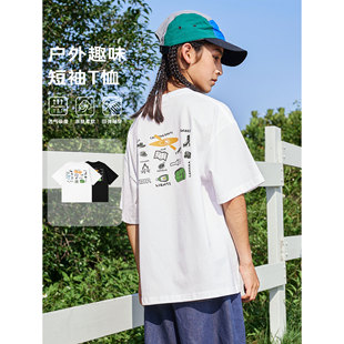 DK童装夏季薄款女男童复古山系工装短袖T恤儿童中大童休闲上衣潮