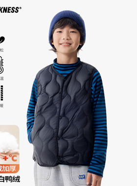 DK童装25秋冬女男童90白鸭绒轻薄羽绒背心中大儿童保暖内胆马甲