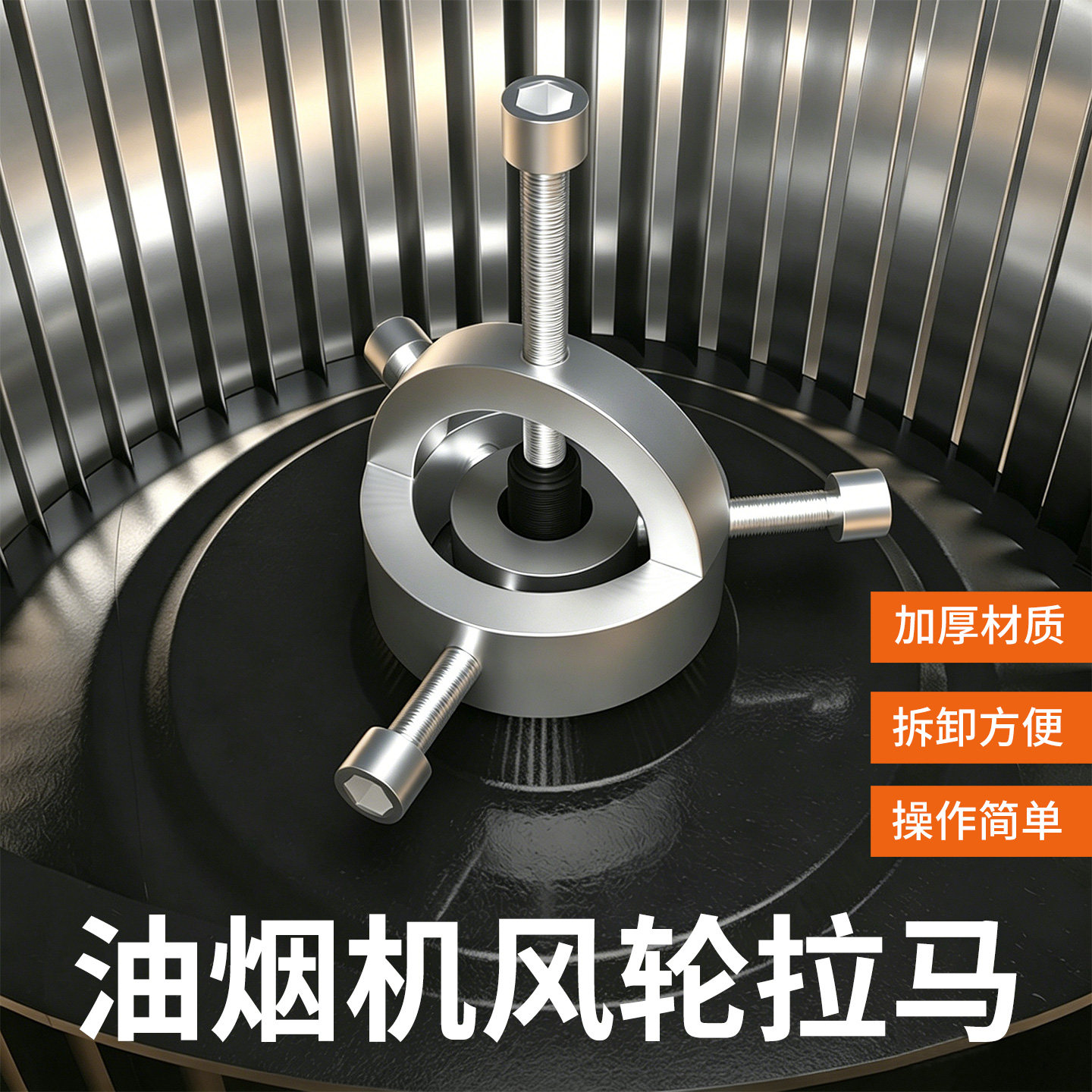 清洗油烟机风轮拉马器万能拉拔器风机叶轮刮铲刀涡轮拆卸专用工具