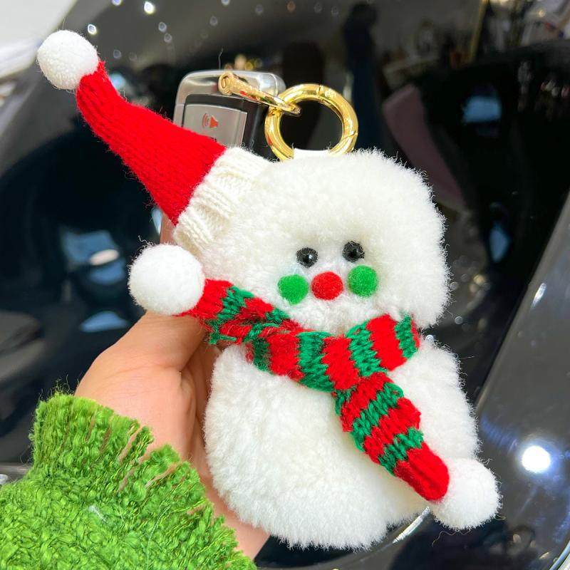 海宁进口系可爱真羊毛圣诞小雪人车钥匙扣挂件ins毛绒玩偶包包挂,服饰配件/皮带/帽子/围巾,钥匙扣,淘宝优惠券,粉丝福利购,淘宝优惠卷