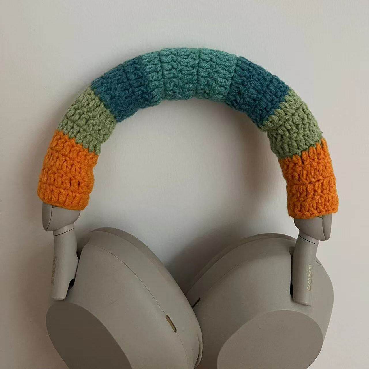 手工DIY编织彩色头梁保护套防破损适用于苹果APM一代二代 索尼BOSE 漫步者 飓风3各种品牌尺寸横梁套可以定制