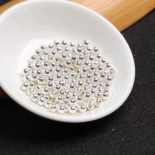 S999足银按克散珠DIY串珠配件