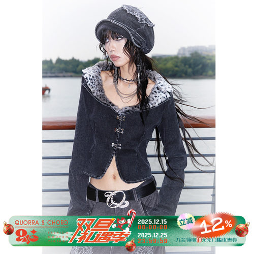 朋克短西装纯棉牛仔西装短外套