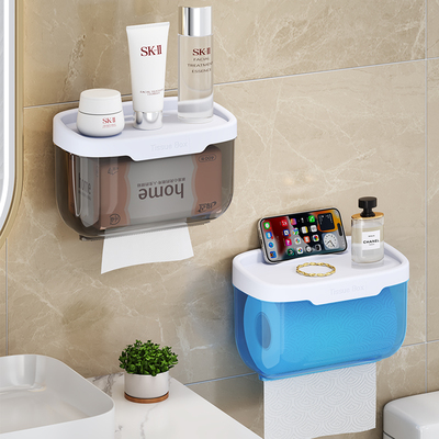 卫生间纸巾盒免打孔防水防潮