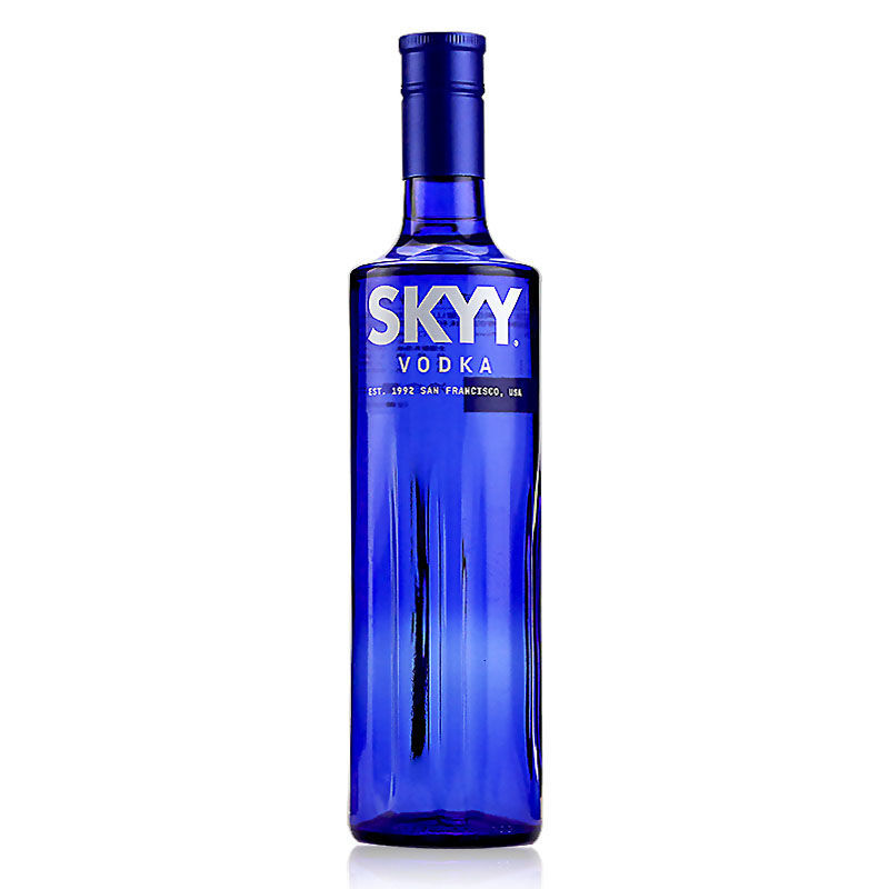 深蓝伏特加蓝天伏特加750ml原味SkyyVodka洋酒烈酒鸡尾酒调酒基