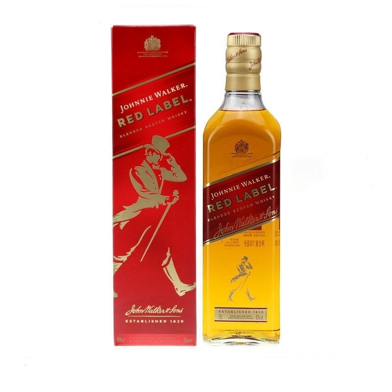 红方红牌威士忌烈酒虹方苏格兰进口洋酒red label行货700ml