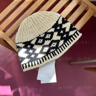 设计师迪丽热巴同款 low 针织编织帽毛线帽ins 含羊毛50冬季 24新款