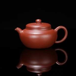 宜兴紫砂九瀚艺术库藏一级大红袍黑骨烧匠韵摹古紫临堂160cc独孔