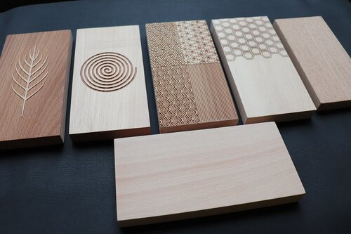 和果子制作工具四纹千筋板波浪纹千筋板叶纹木模波纹木模平板龟甲 - 封面