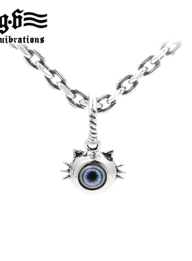 泰银日韩风猫咪吊坠项链