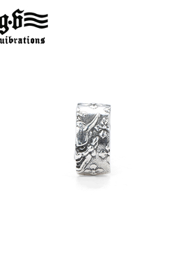 Good Vibration潮品925银日式般若鬼怪面具樱花男女个性耳夹耳饰