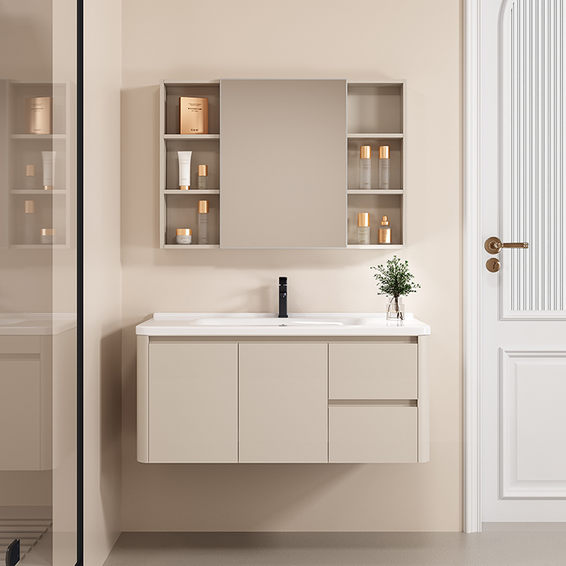 法恩莎蜂窝太空铝浴室柜陶瓷一体盆卫生间洗漱台洗脸洗手盆组合