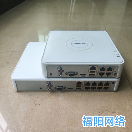 二手海康威视264高清POE网络硬盘录像机4路8路监控DS-7108N-F1/8P