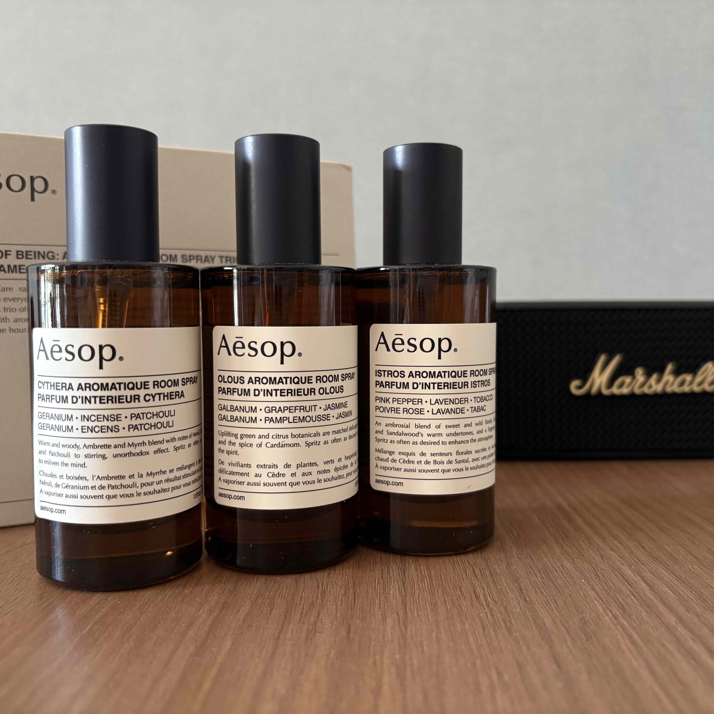 Aesop伊索室内喷雾三件套伊斯特洛斯50ml/俄劳斯50ml/塞西拉50ml