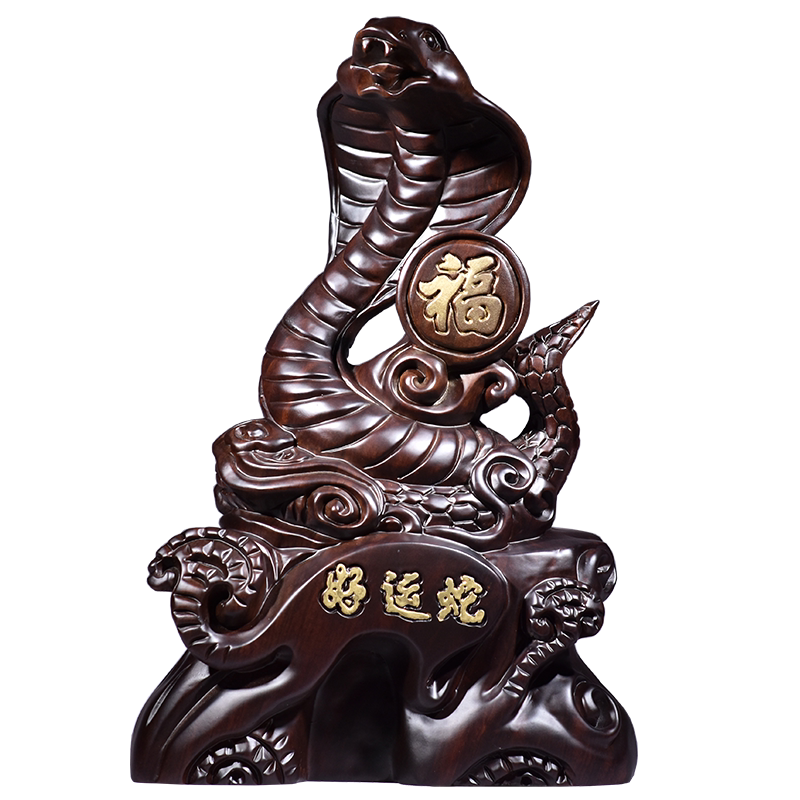 吉祥物客厅实木质工艺品摆件木头