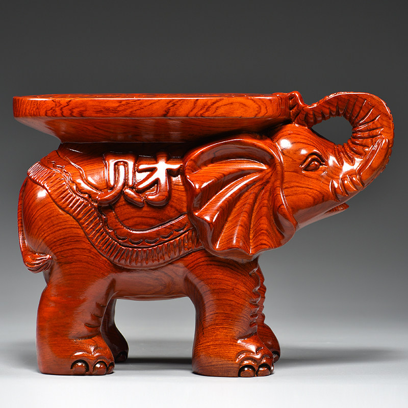 花梨实木雕大象凳子摆件落地客厅换鞋凳家用门口玄关茶几凳装饰品,家居饰品,装饰摆件,淘宝优惠券,粉丝福利购,淘宝优惠卷