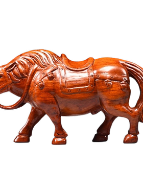 花梨木马摆件实木雕刻