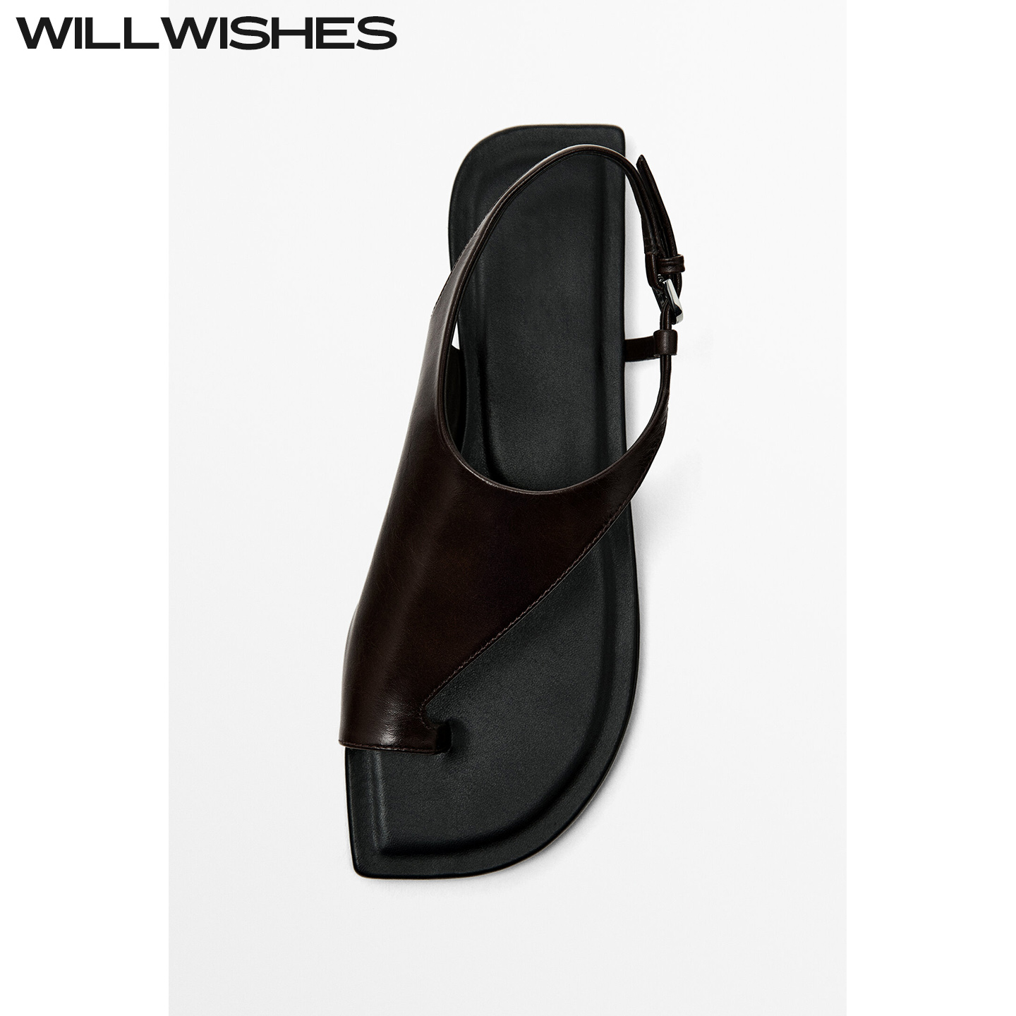 WILLWISHES老钱复古平底凉拖鞋