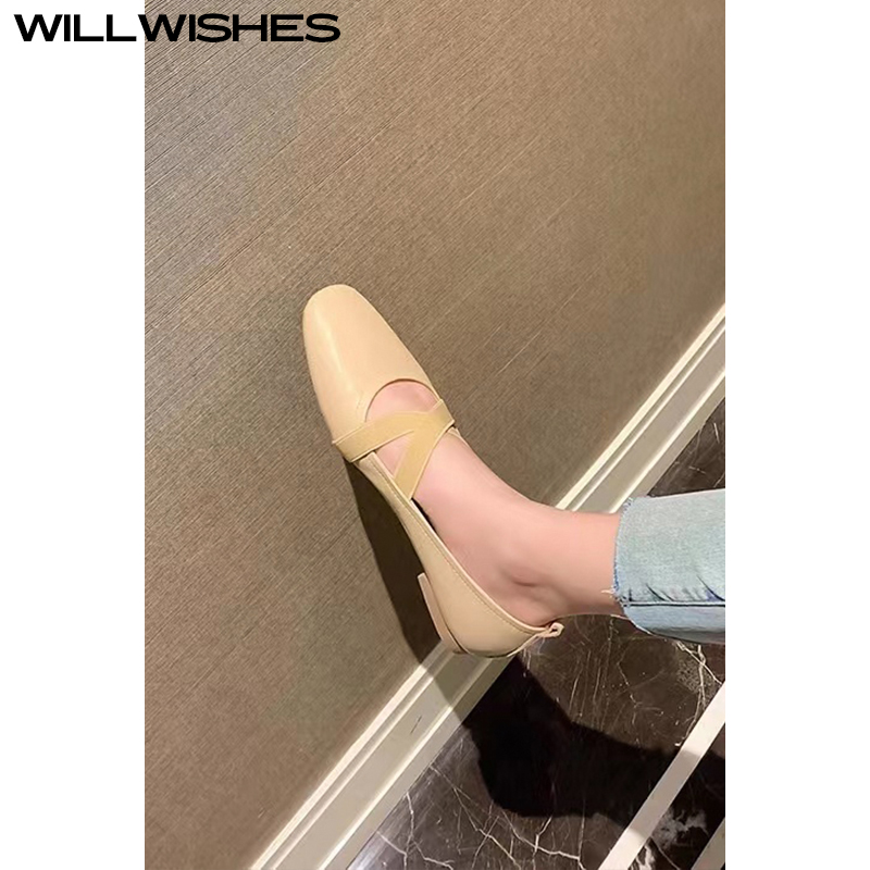 WILLWISHES温柔浅口芭蕾单鞋女