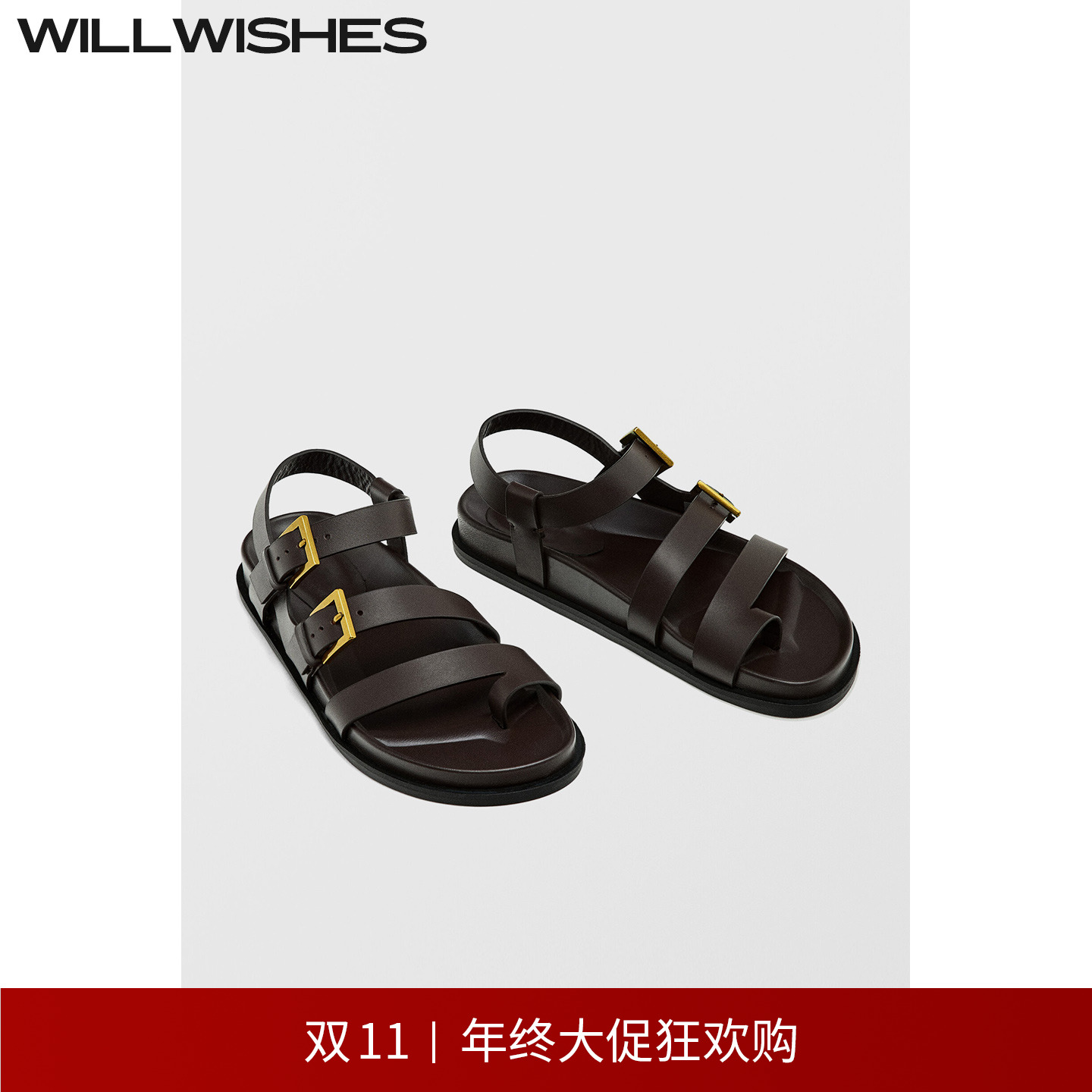 WILLWISHES时尚厚底凉拖鞋女夏