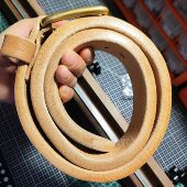 12mm特厚牛皮腰带纯手工腰带男款 健身腰带户外头层牛皮纯铜厚皮带