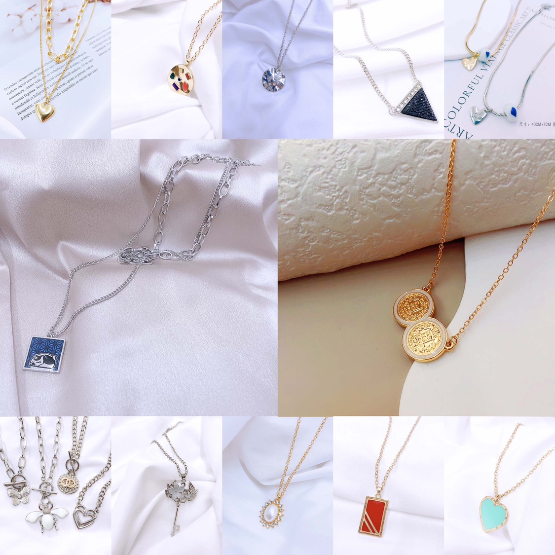 欧美个性甜酷网红气质Ins项链女时尚小众设计感锁骨链毛衣链女