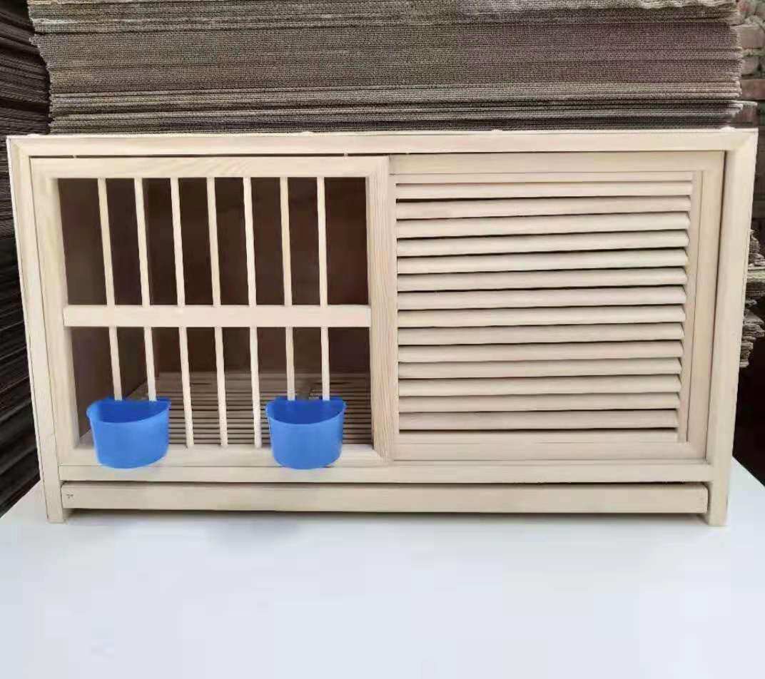 =鸽具巢箱鸽子配对笼赛鸽巢箱信鸽配对笼松实木质制组合巢箱鸽