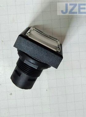 十里高方形按钮开关Qxd凸白色灯罩孔径16mm,外径25*25Mmh10Mm