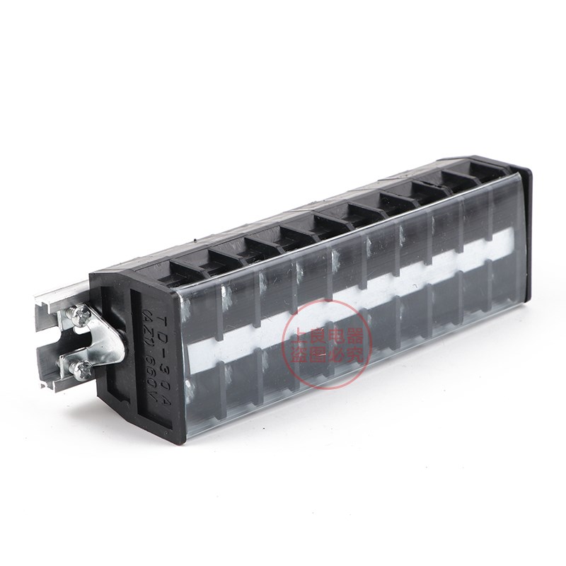 TD-3010组合式接线排连接器 接线排端子排30A 10组接插件端子