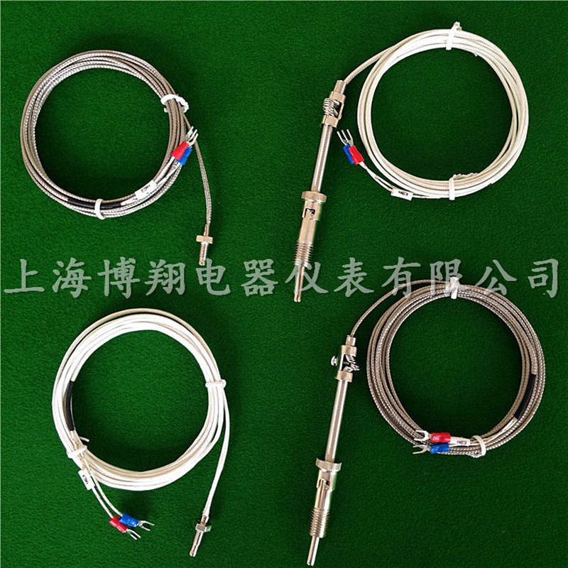 M6螺钉式热电偶K型E型M8热电阻温度传感器测温线探头感温线温控线