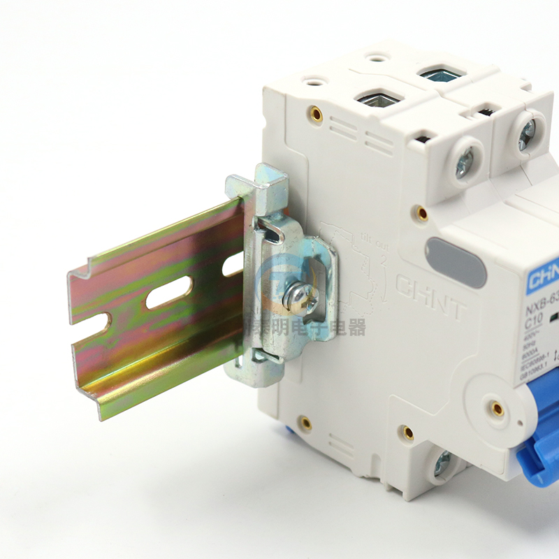 C45导轨双层铁固定件 断路继电器空气开关接线端子通用堵头挡片