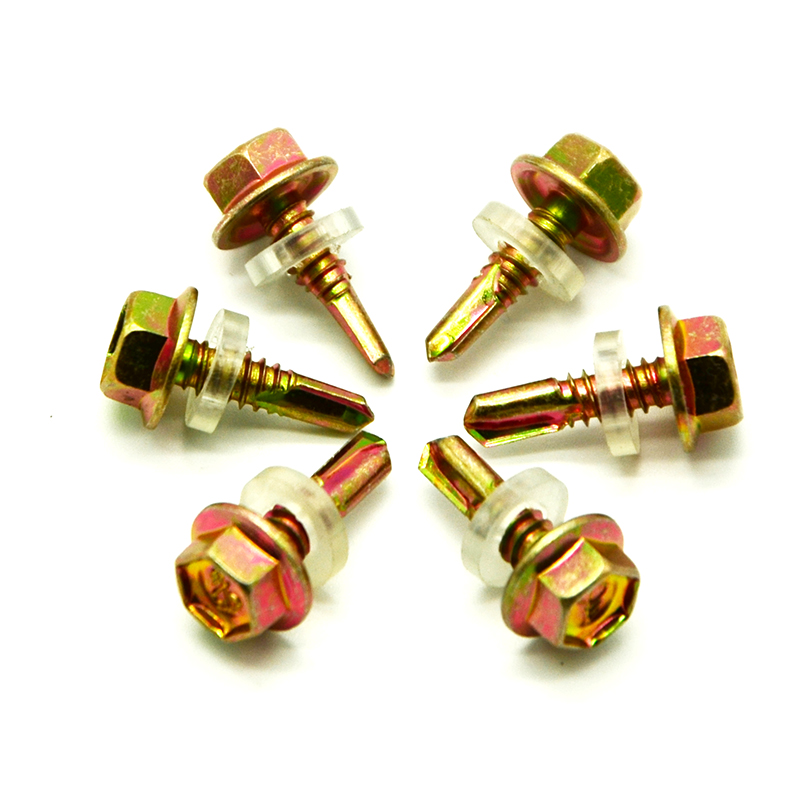 速迈克外六角钻尾螺丝钉彩钢瓦燕尾自攻自钻螺丝实体店整盒